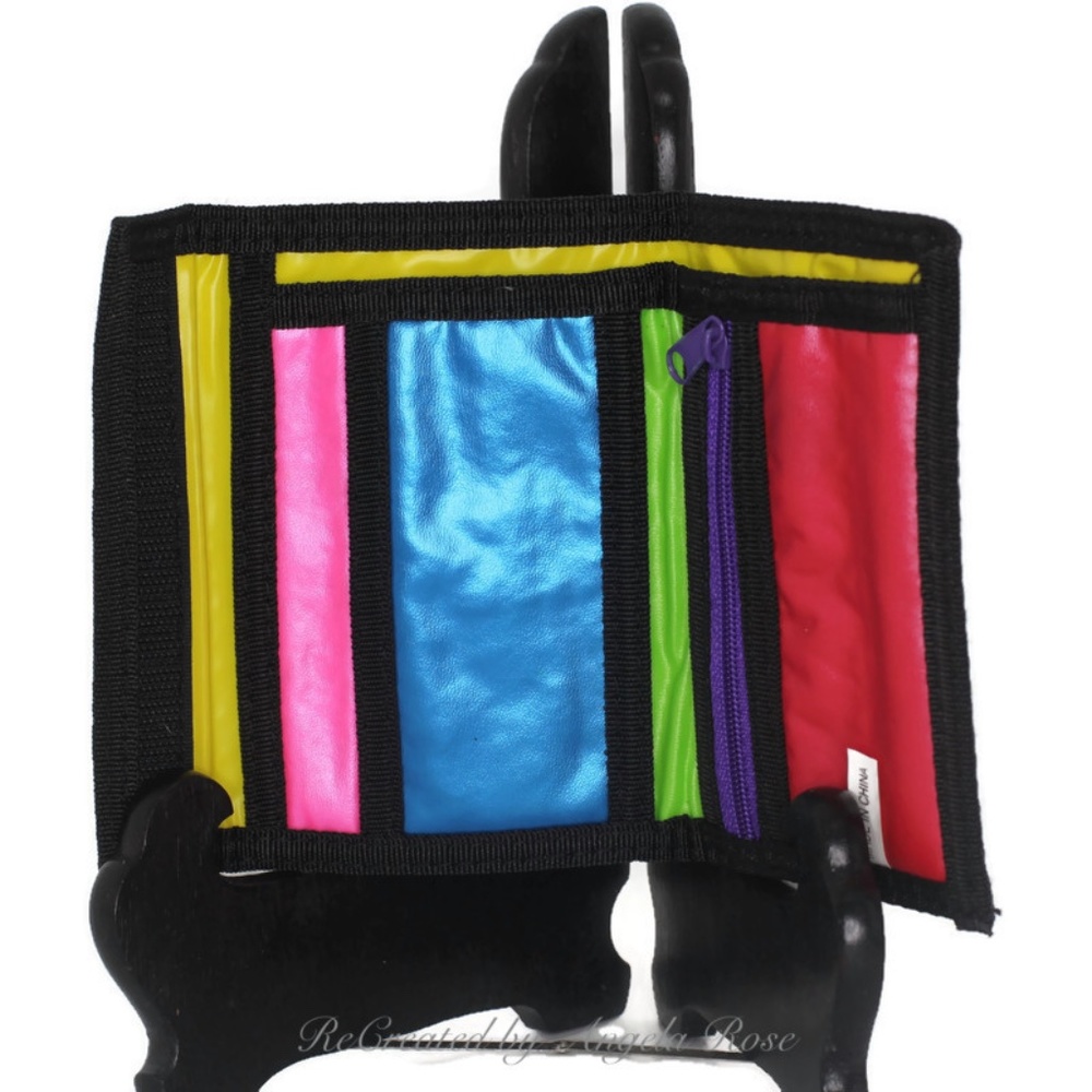 Neon Green Wallet Multi-Color Insi… - Picture 3 of 5